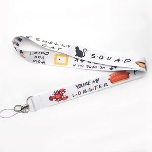 Arlo Wear Friends TV Show White Central Perk Lanyard Keychain ID Badge Holder